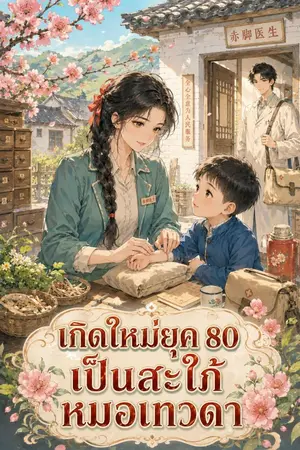 ปกนิยาย เกิดใหม่ยุค 80 เป็นสะใภ้หมอเทวดา