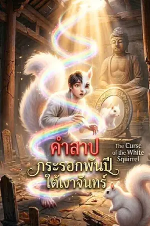 ปกนิยาย คำสาปกระรอกพันปี ใต้เงาจันทร์ : The curse of the white squirrel