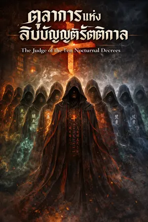 ปกนิยาย ตุลาการแห่งสิบบัญญัติรัตติกาล