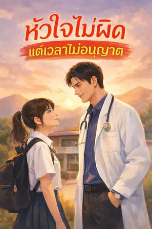 ปกนิยาย หัวใจไม่ผิดแต่เวลาไม่อนุญาต