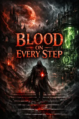 ปกนิยาย BLOOD ON EVERY STEP