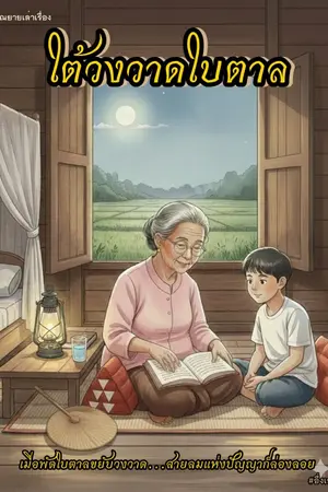 ปกนิยาย ใต้วงวาดใบตาล