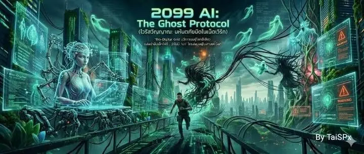 นี่คือระบบข้อมูลคำโปรยโปรโมตนิยายของ 2099 AI: The Ghost Protocol ...