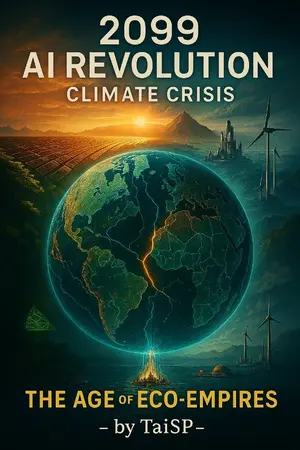 ปกนิยาย 2099 AI Revolution Climate Crisis: The Age of Eco‑Empires