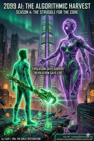ปกนิยาย 2099 AI: THE ALGORITHMIC HARVEST