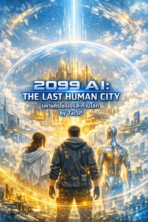 ปกนิยาย 2099 AI: The Last Human City (มหานครไซเบอร์สะท้านโลก)