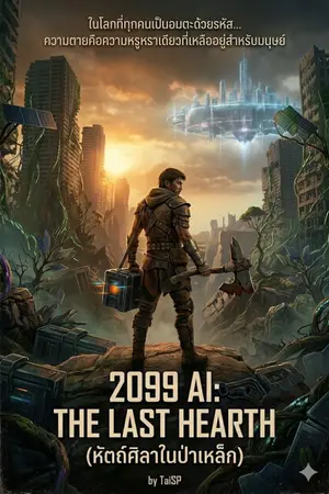 ปกนิยาย 2099 AI: The Last Hearth (หัตถ์ศิลาในป่าเหล็ก)