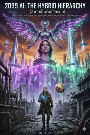 ปกนิยาย 2099 AI: The Hybrid Hierarchy (ลำดับชั้นพันธุ์จักรกล)