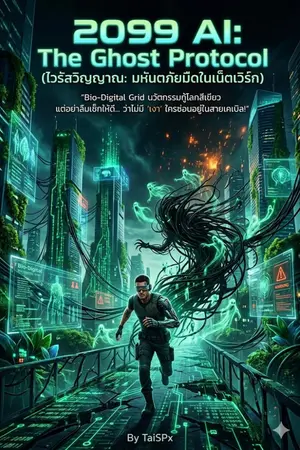 ปกนิยาย 2099 AI: The Ghost Protocol (ไวรัสวิญญาณ: มหันตภัยมืดในเน็ตเวิร์ก)