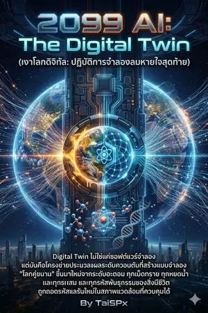 ปกนิยาย 2099 AI: The Digital Twin (เงาโลกดิจิทัล: ปฏิบัติการจำลองลมหายใจสุดท้าย)