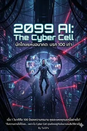 ปกนิยาย 2099 AI: The Cyber Cell (นักโทษแห่งอนาคต: นรก 100 เท่า)