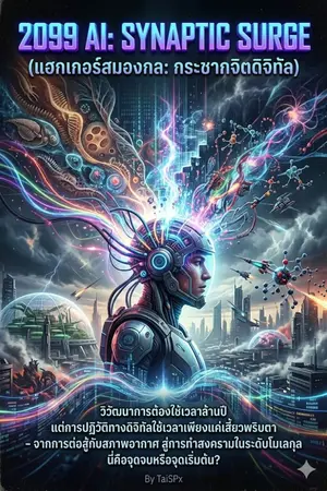ปกนิยาย 2099 AI: Synaptic Surge (แฮกเกอร์สมองกล: กระชากจิตดิจิทัล)