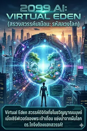 ปกนิยาย 2099 AI: Virtual Eden (สรวงสวรรค์เสมือน: รหัสลวงโลก)