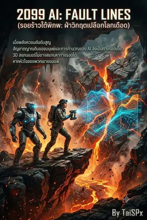 ปกนิยาย 2099 AI: Fault Lines (รอยร้าวใต้พิภพ: ฝ่าวิกฤตเปลือกโลกเดือด)