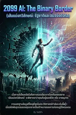 ปกนิยาย 2099 AI: The Binary Border (เส้นแบ่งทวิลักษณ์: รัฐชาติและอนิจจังดิจิทัล)