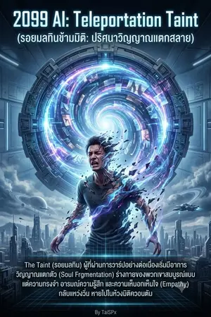 ปกนิยาย 2099 AI: Teleportation Taint (รอยมลทินข้ามมิติ: ปริศนาวิญญาณแตกสลาย)