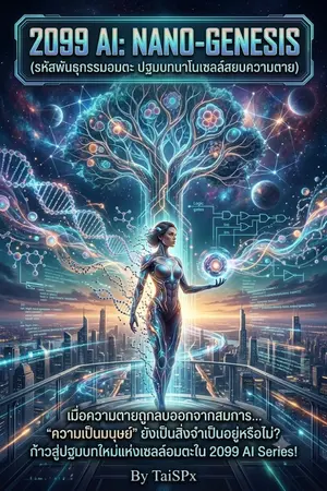 ปกนิยาย 2099 AI: NANO-GENESIS (รหัสพันธุกรรมอมตะ: ปฐมบทนาโนเซลล์สยบความตาย)