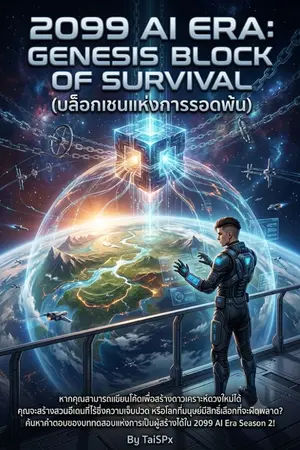ปกนิยาย 2099 AI Era: Genesis Block of Survival (บล็อกเชนแห่งการรอดพ้น)