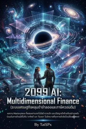 ปกนิยาย 2099 AI: Multidimensional Finance (ระบบเศรษฐกิจหลุมดำจำลองและภาษีควอนตัม)