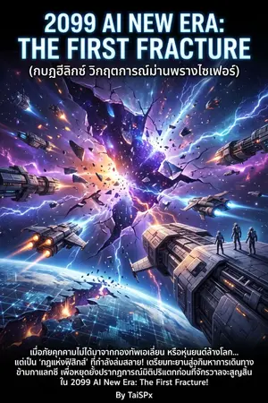 ปกนิยาย 2099 AI New Era: The First Fracture (กบฏฮีลิกซ์ วิกฤตการณ์ม่านพรางไซเฟอร์)