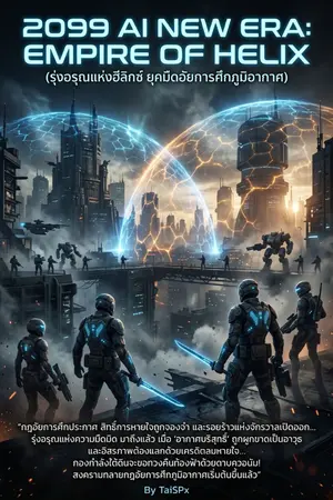ปกนิยาย 2099 AI New Era: Empire of Helix (รุ่งอรุณแห่งฮีลิกซ์ ยุคมืดอัยการศึกภูมิอากาศ)