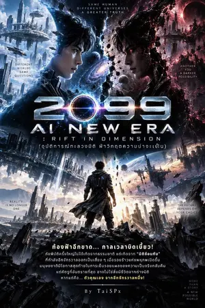 ปกนิยาย 2099 AI NEW ERA - SHADOW OF OMEGA (ปฐมบทอสูรดิจิทัล รหัสพิฆาตไกอา)