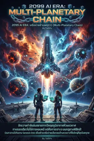 ปกนิยาย 2099 AI Era: Multi-Planetary Chain (เครือข่ายข้ามพหุดาว)