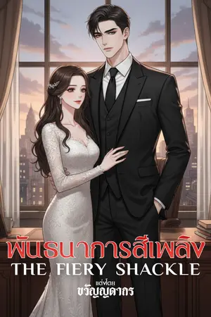 ปกนิยาย พันธนาการสีเพลิง (The Fiery Shackle)