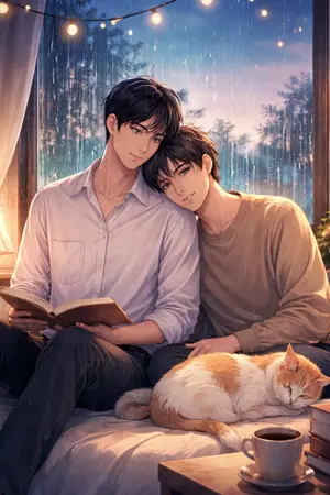 ปกนิยาย ฝนตกครั้งนั้น ผมได้เริ่มต้นชีวิตใหม่