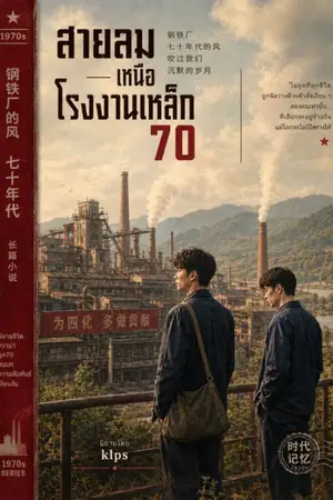 ปกนิยาย สายลมเหนือโรงงานเหล็ก70