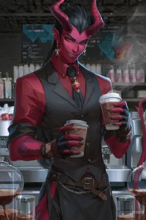 ปกนิยาย จอมมารบาริสต้า กับ ลาเต้พ่นไฟ