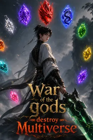 ปกนิยาย War of the gods destroy Multiverse