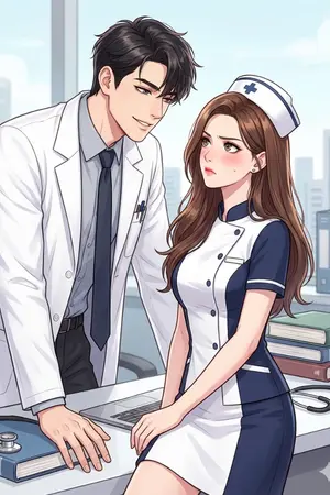 ปกนิยาย "วินิจฉัยรักฉบับศัลยแพทย์จอมบงการ: ภายนอกเป็นคุณหมอแสนสุภาพ แต่ลับหลังวางแผนจีบคุณพยาบาลปากแข็ง"