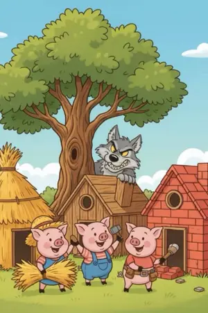 ปกนิยาย ลูกหมูสามตัว