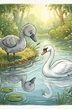 ปกนิยาย นิทานแอนเดอร์แซน - ลูกเป็ดขี้เหร่