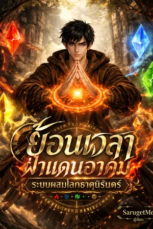 ปกนิยาย ย้อนเวลาฝ่าแดนอาคม  ระบบผสมโลกธาตุนิรันดร์
