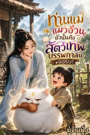 ปกนิยาย ท่านแม่ แมวอ้วนตัวนั้นคือสัตว์เทพบรรพกาลนะขอรับ!