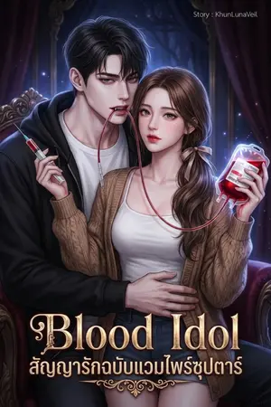 ปกนิยาย Blood Idol สัญญารักฉบับแวมไพร์ซุปตาร์