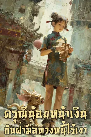 ปกนิยาย ดรุณีน้อยหน้าเงิน กับฝ่ามือทวงหนี้ไร้เงา