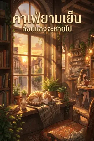ปกนิยาย คาเฟ่ยามเย็น : ก่อนแสงจะหายไป
