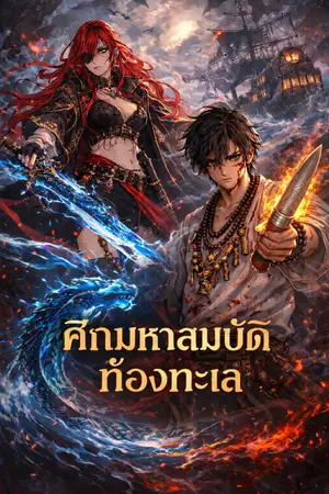 ปกนิยาย ศึกมหาสมบัติท้องทะเล