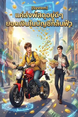 ปกนิยาย [System] แค่ส่งพัสดุอยู่ดีๆ ยอดเงินในบัญชีก็ล้นฟ้า