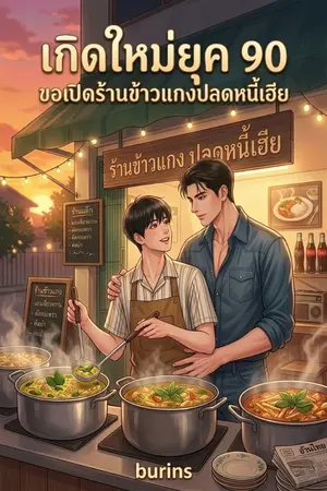 ปกนิยาย เกิดใหม่ยุค 90 ขอเปิดร้านข้าวแกงปลดหนี้เฮีย
