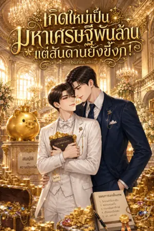 ปกนิยาย เกิดใหม่เป็นมหาเศรษฐีพันล้าน แต่สันดานยังขี้งก!