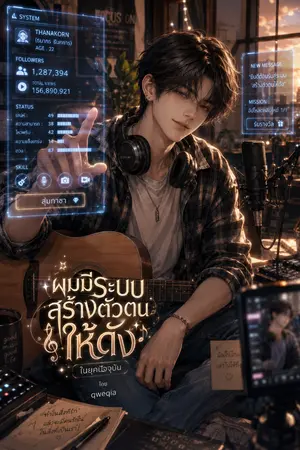 ปกนิยาย ผมมีระบบสร้างตัวตนให้ดังในยุคปัจจุบัน