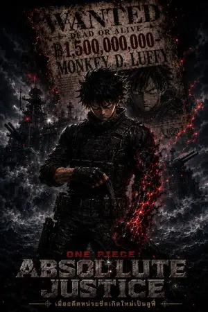 ปกนิยาย One Piece: Absolute Justice — เมื่ออดีตหน่วยซีลเกิดใหม่เป็นลูฟี่