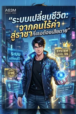 ปกนิยาย ​"ระบบเปลี่ยนชีวิต: จากคนไร้ค่า สู่ราชาที่เธอต้องเสียดาย"