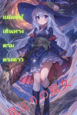 ปกนิยาย แม่มดผู้เดินทางตามดวงดาว