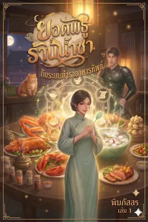 ปกนิยาย ยอดพธูร้านน้ำชา กับระบบตำราอาหารทิพย์