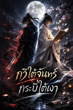 ปกนิยาย กวีใต้จันทร์ กระบี่ใต้เงา